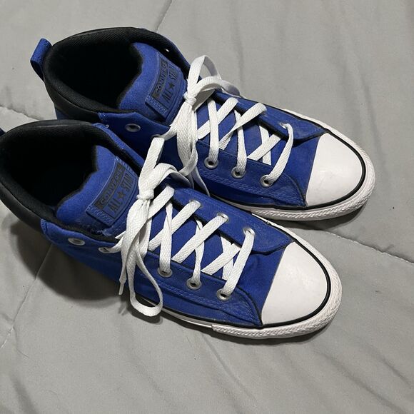 Converse All Star Blue Black High Top Sneakers Shoes Mens Size 9 Womens Size 11 main image 2